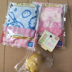 すみっコぐらし 一番くじ ハンドタオル とんかつキーホルダー