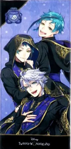 ディズニー ツイステッドワンダーランド フェイス タオル オクタヴィネル寮