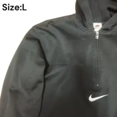 NIKE 白タグ 刺繍ロゴ ハーフジップ アノラック バックプリント ナイキ