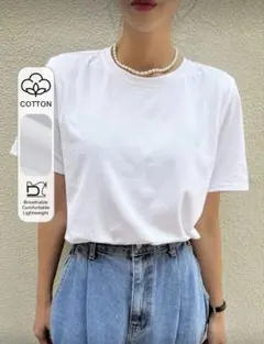 SHEIN Tシャツ 半袖 白 XL
