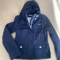 Hollister ネイビー フード付きジャケット ブルゾンM