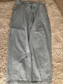 YOEL ライトブルー ワイドレッグデニム