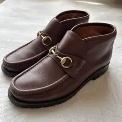 グッチ　GUCCIホースビット　チャッカブーツ　茶色　ブラウン　サイズ39