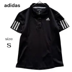 アディダス adidas climacool ポロシャツ 吸汗速乾 黒S