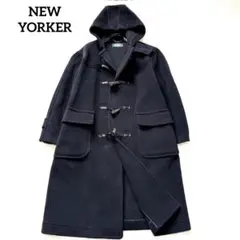 【美品】ニューヨーカー　ダッフルコート　メンズロング丈　黒　Lサイズ 2025年最新】ニューヨーカー ダッフルコートの人気アイテム