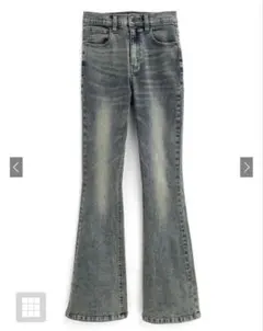 GRL ストレッチフレアデニムパンツ［cu535］ ブルー Mサイズ