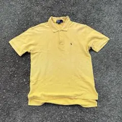 90s RalphLauren ポロシャツ イエロー L y2k 平成