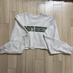 グレー クロップドスウェット M
