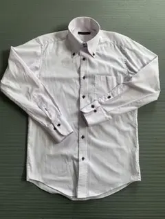 P.S.FA　形態安定　ボタンダウン　織柄　ビジネスシャツ／ワイシャツ