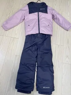 Columbia 子ども用スキーウェア ピンク/ネイビー