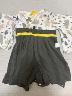 クマ柄　袴ロンパース