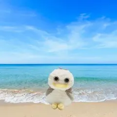 カモメさんの編みぐるみキーホルダー