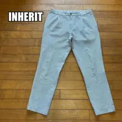 INHERIT★ポリエステル100%シアサッカー ストライプサマーパンツサイズLのサムネイル
