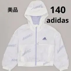 adidas ブルゾン ジャンバー アウター　キッズ 子供女の子　総柄　140