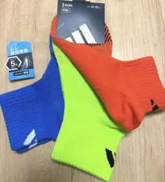 新品★アディダスソックス☆３足セット！21〜23㎝　通気性５倍☆スポーツ