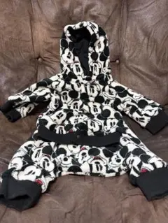 ミッキーマウス柄 フリース ベビー服 60.70