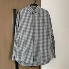 ラルフローレン チェックシャツ グレー