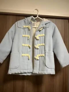 水色フリースダッフルコート 120