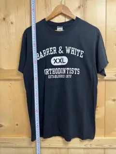 ヴィンテージ風 Barrer & White XXL プリントTシャツ ブラック