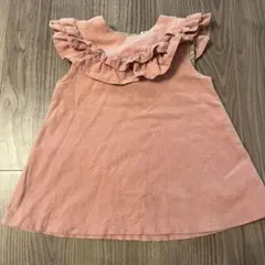 Bijoux & Bee フリル付きコーデュロイワンピース