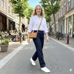 良品✨ UNIQLO スリムストレート ハイライズジーンズ W25 ネイビー