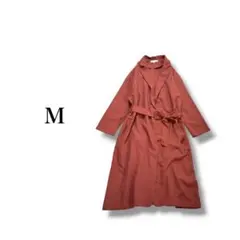 ガウンコート アウター 【M】 シンプル 薄手 羽織り ワールド