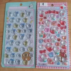 立体シールセット ちいかわ・サンリオキティ