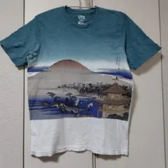 UT mfa コラボＴシャツ 浮世絵 京都 金閣寺 グラデーション 葛飾北斎