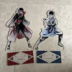 NARUTO アクリルスタンド うちはイタチ うちはサスケ 彩面華 セット