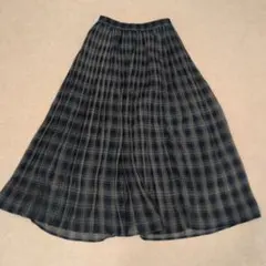 アースミュージック ギンガムチェックスカート グリーン フリーサイズ