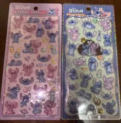 スティッチ ボンボンドロップシール 2枚セット