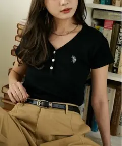 U.S. POLO ASSN. × PUBLUX ヘンリーネック Tシャツのサムネイル