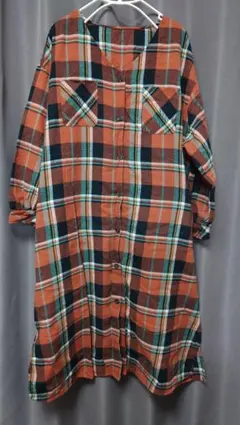 anap mimpi　チェック柄　ロングシャツ　M　アナップミンピのサムネイル