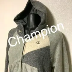 435. Champion REVERSE WEAVE ジップアップ グレー