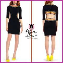 Alice and Olivia 刺繍入りミニワンピース