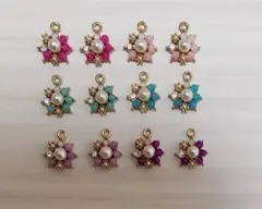 パール調＆ビーズチャーム