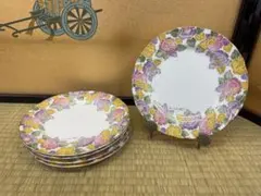 たち吉　リッチフィールド　お皿　食器　花柄　金縁　5枚セットのサムネイル