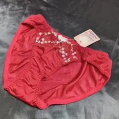 レッド レース装飾 ショーツM