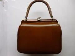 ブラウン レザー ハンドバッグ