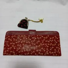 m23483★印傳屋★鹿革★小物、メガネケース★トンボ柄★ミニがま口おまけのサムネイル