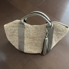 タグ付き POMTATA ハンドバッグ アバカ 牛革 グレー | Mercari