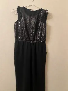 H&M キッズ服 子供服 フリルノースリーブオールインワン ロンパース 女の子