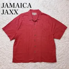 JAMAICA JAXX シルク100 織り柄 半袖シャツ オープンカラー XLのサムネイル