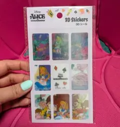 ディズニー アリス 3Dステッカー シール