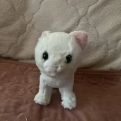 サンレモン「キトン」シロネコ　ぬいぐるみ　全長14㌢
