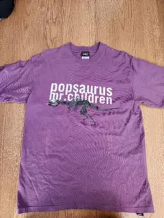 Mr.Childrenのツアーpopsaurus 2001のグッズTシャツです。