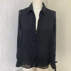 SRG057 ZARA BASIC シースルーシャツ XS