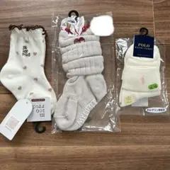 バースデイ　しまむら　キッズ靴下3足セット