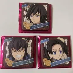 鬼滅の刃　バレンタイン&ホワイトデー　缶バッジ　冨岡義勇　嘴平伊之助　神崎アオイ