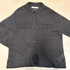 【美品】ブラック　シャツ長袖カットソー　M アメリカンホリック　冷房避け